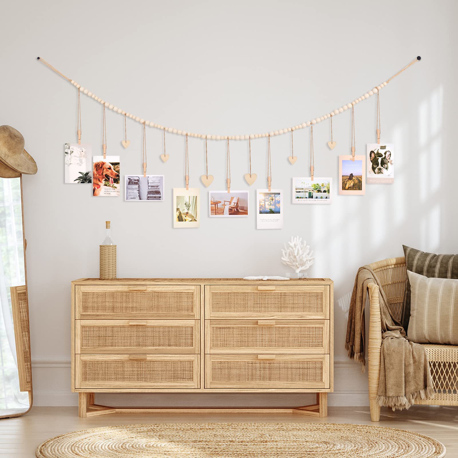 Hanging Photo Display Wall Dec - Engraved Wood Frame review and price