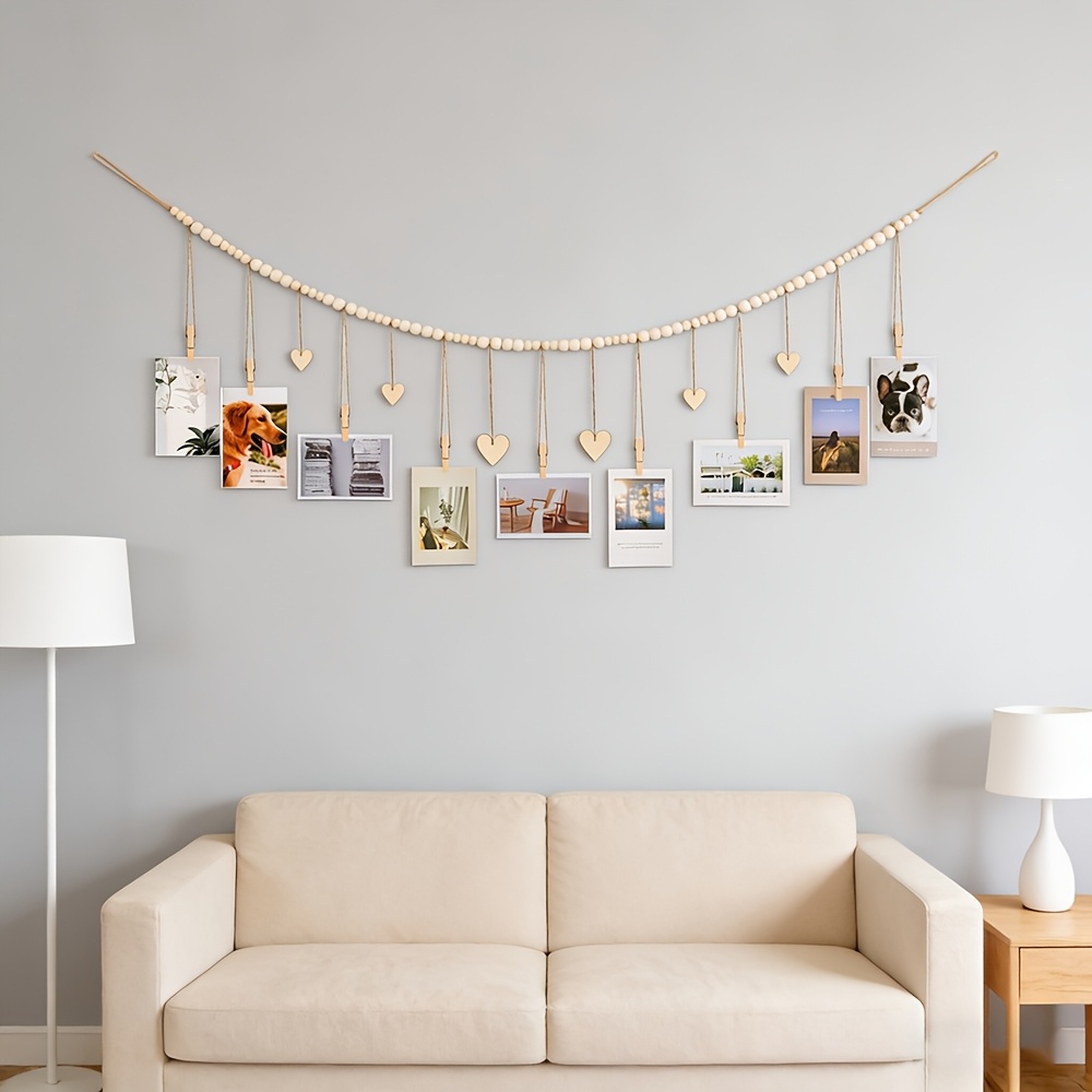 Hanging Photo Display Wall Dec - Engraved Wood Frame review and price