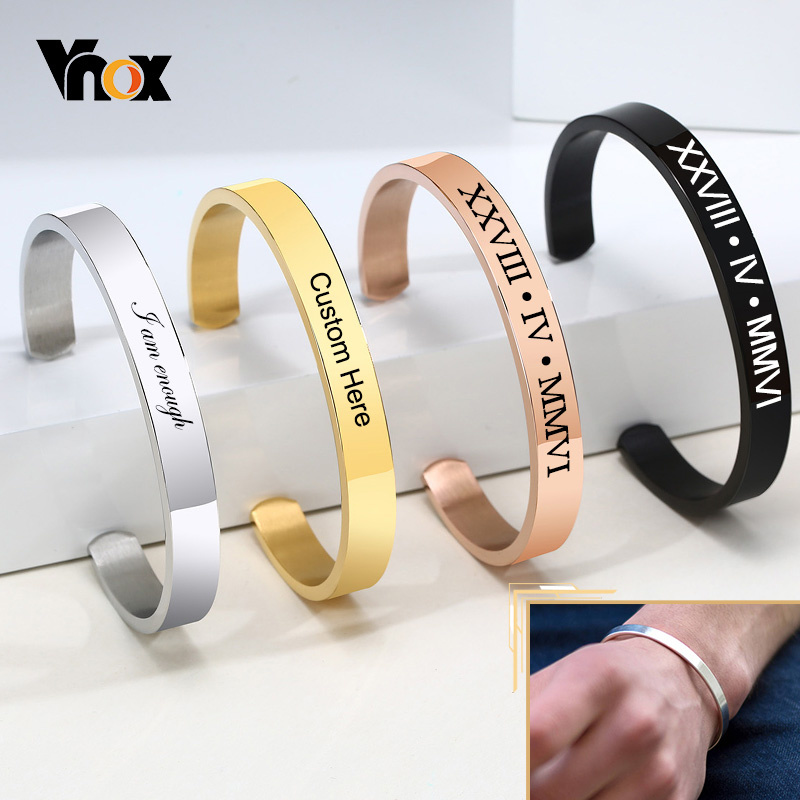 Vnox Dropshipping Customized B - Coordinates Bracelet review and price